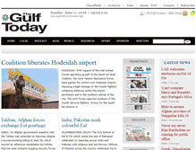 Tablet Screenshot of gulftoday.ae